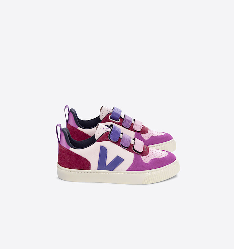 veja sneakers small-v-10 leather multicolor CV0503421 Lateral view