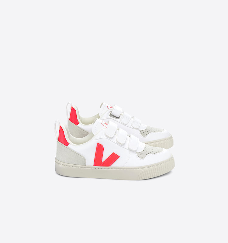 veja sneakers small-v-10 vegan blanc CV0703419 Lateral view