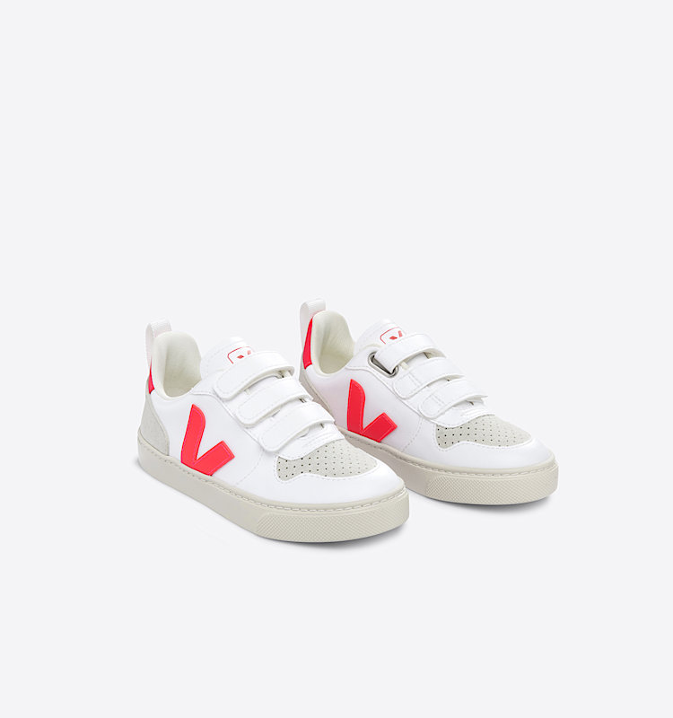 veja sneakers small-v-10 vegan blanc CV0703419 Top view