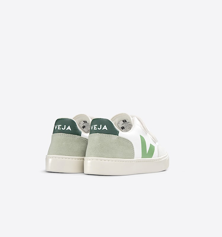 veja sneakers small-v-12 leather green XV0503415 Back view