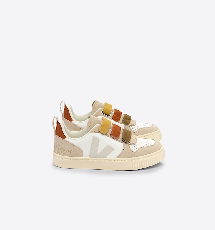 veja sneakers small-v-10 leather multicolor CV0303450 Lateral view