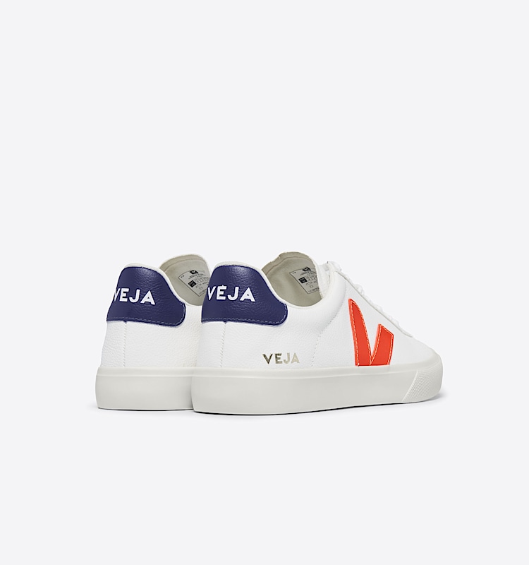 veja sneakers campo 皮革 白色 CP0502195 Back view
