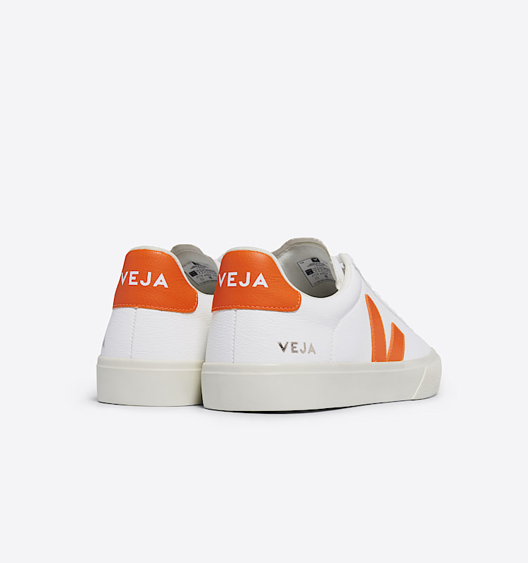 veja sneakers campo 皮革 白色 CP0503494 Back view