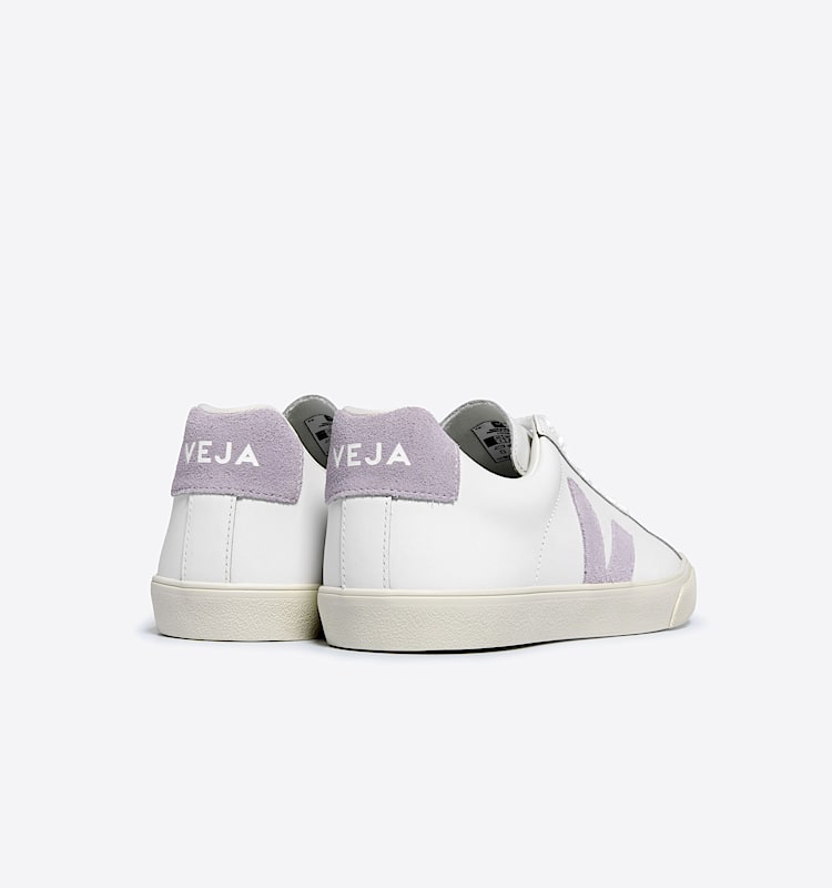 veja baskets esplar-logo cuir blanc EO0203511 Back view