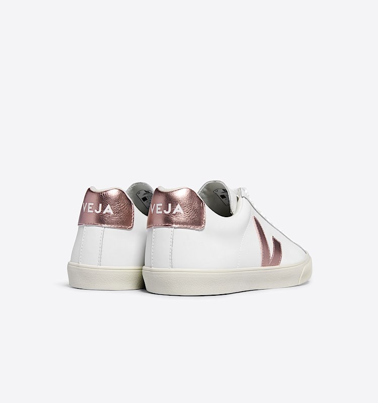 veja sneaker esplar-logo leder weiss EO0203512 Back view