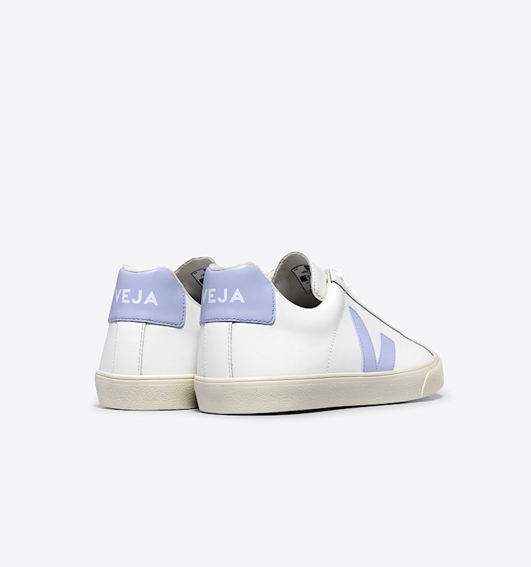 veja sneakers esplar-logo 皮革 白色 EO0203650 Back view