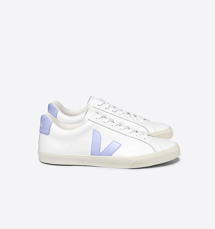 veja baskets esplar-logo cuir blanc EO0203650 Lateral view