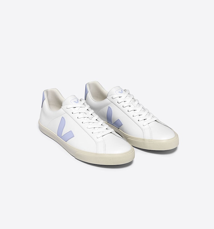 veja sneaker esplar-logo leder weiss EO0203650 Top view