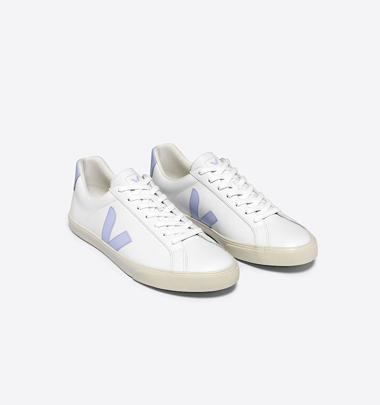 veja sneakers esplar-logo 皮革 白色 EO0203650 Top view