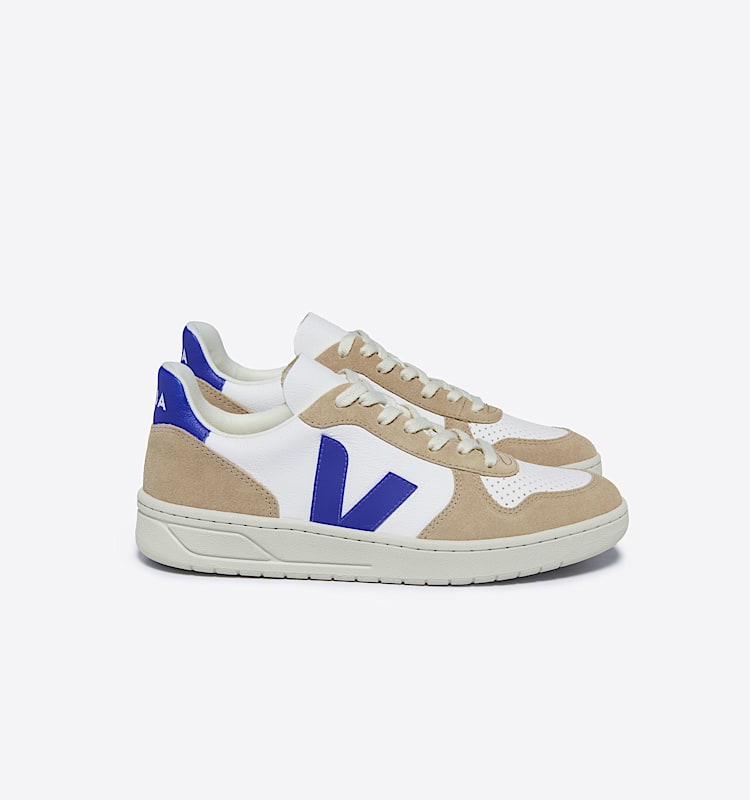 veja sneakers v-10 皮革 白色 VX0503477 Lateral view