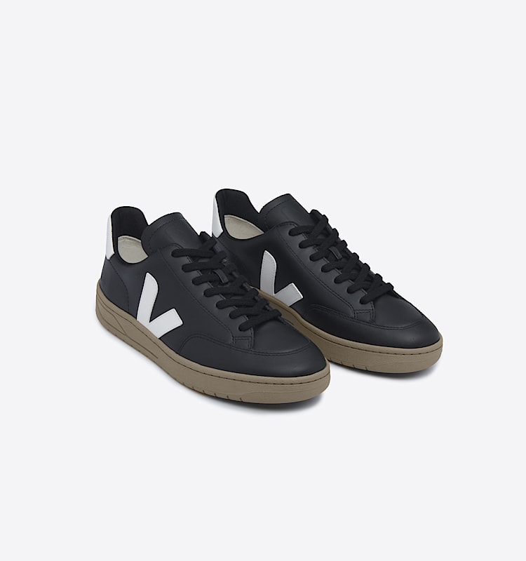 veja sneakers v-12 皮革 黑色 XD0203638 Top view