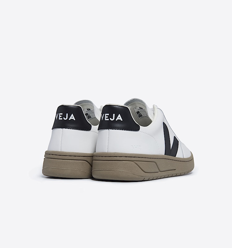 veja baskets v-12 cuir blanc XD0203640 Back view