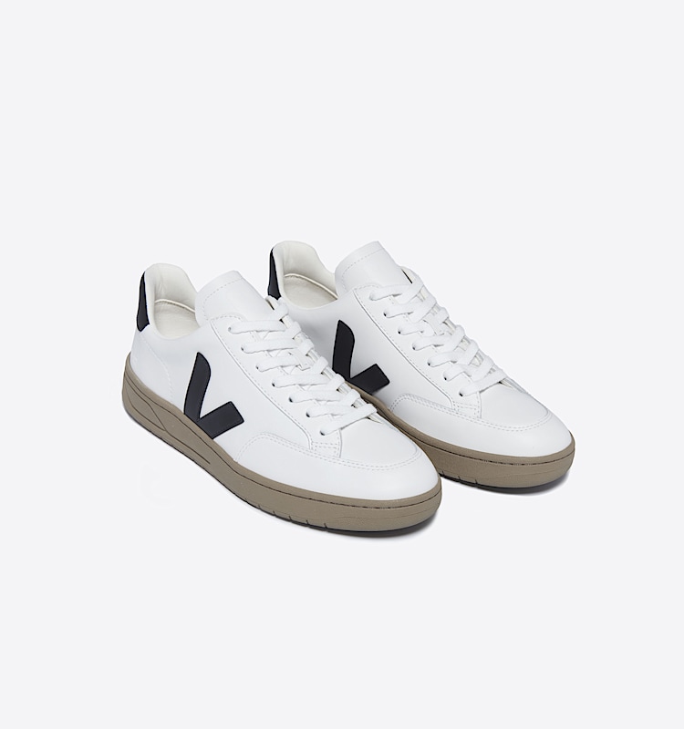 veja sneakers v-12 皮革 白色 XD0203640 Top view