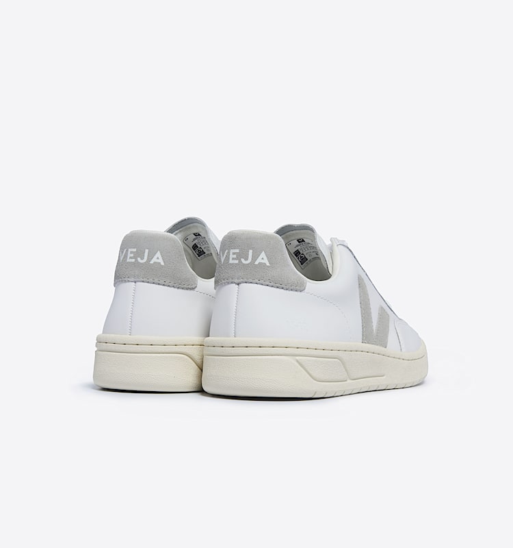 veja baskets v-12 cuir blanc XD0203484 Back view