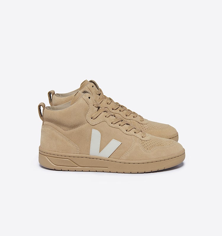 veja sneakers v-15 麂皮 米色 VQ0303593 Lateral view