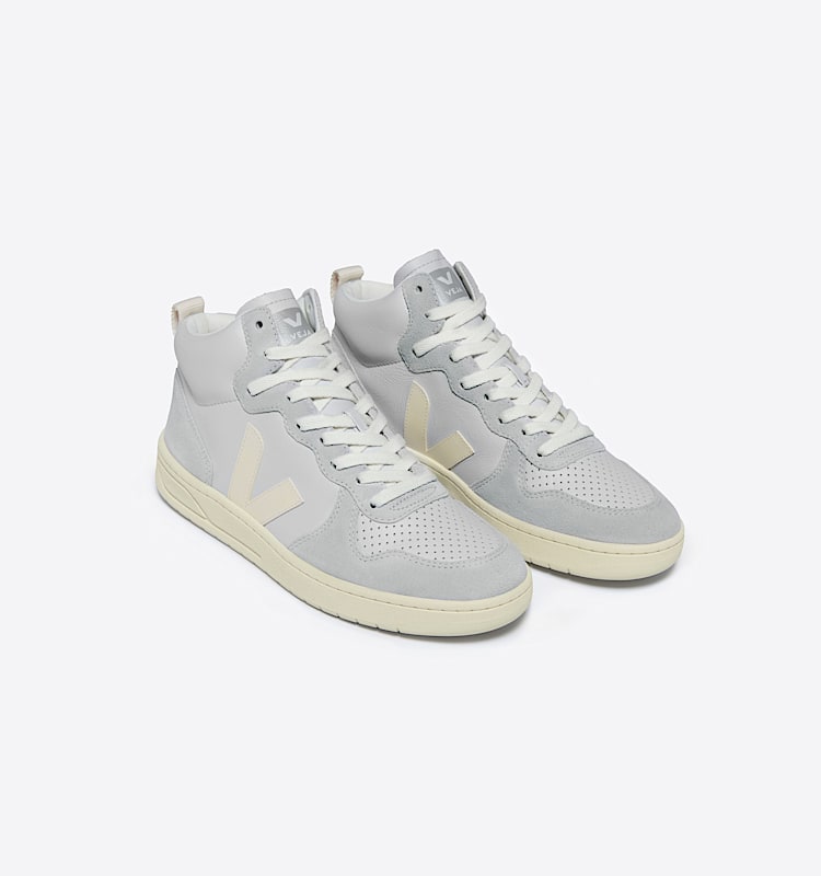 veja baskets v-15 cuir beige VQ2003590 Top view