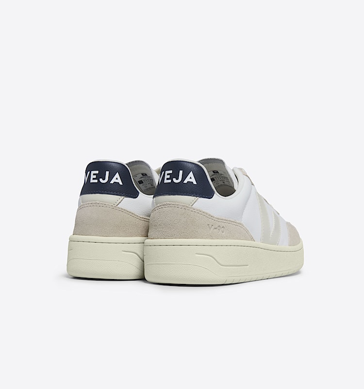veja sneakers v-90 有机皮革 白色 VD2003461 Back view