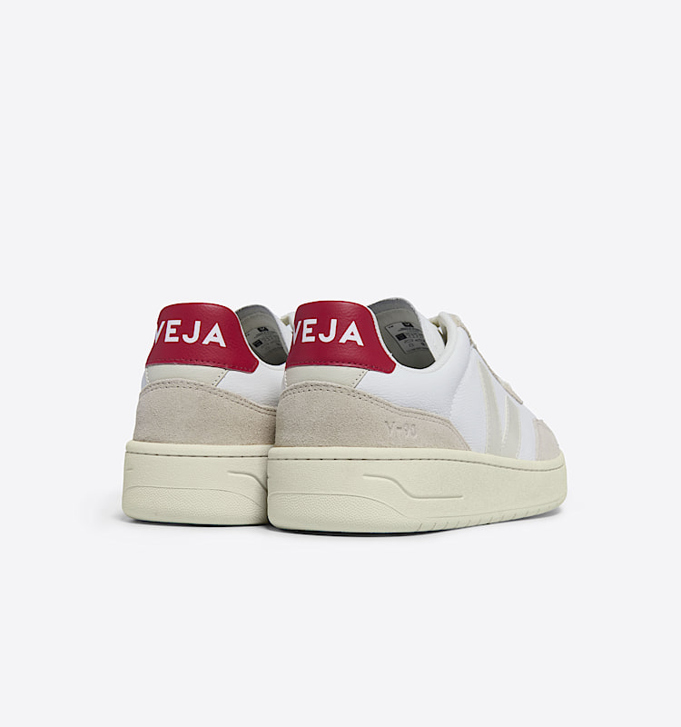 veja baskets v-90 cuir blanc VD2003459 Back view