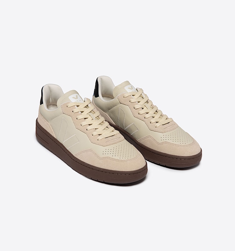 veja sneakers v-90-zz organic-leather beige VZ2003639 Top view