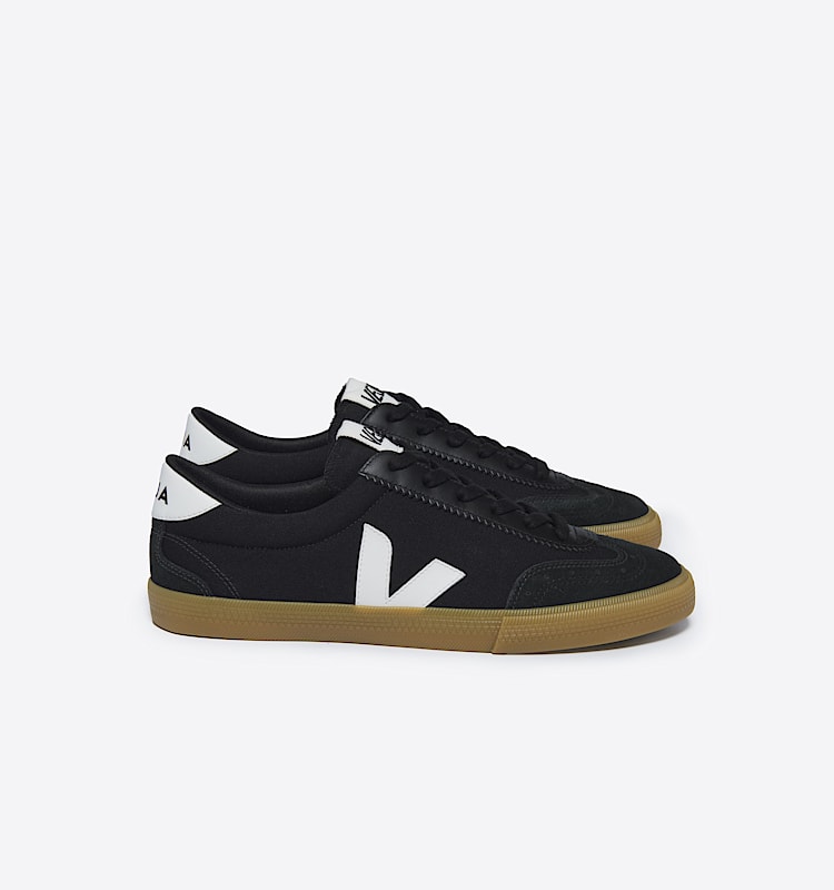 veja sneakers volley 有机棉 黑色 VO0103529 Lateral view