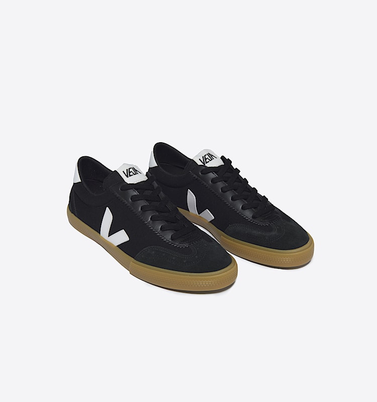 veja sneakers volley 有机棉 黑色 VO0103529 Top view