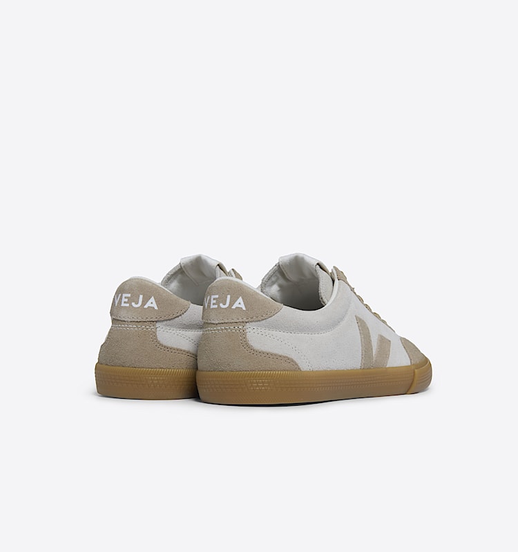 veja sneakers volley semsket-skinn beige VO0303635 Back view