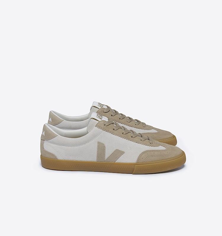 veja sneakers volley semsket-skinn beige VO0303635 Lateral view