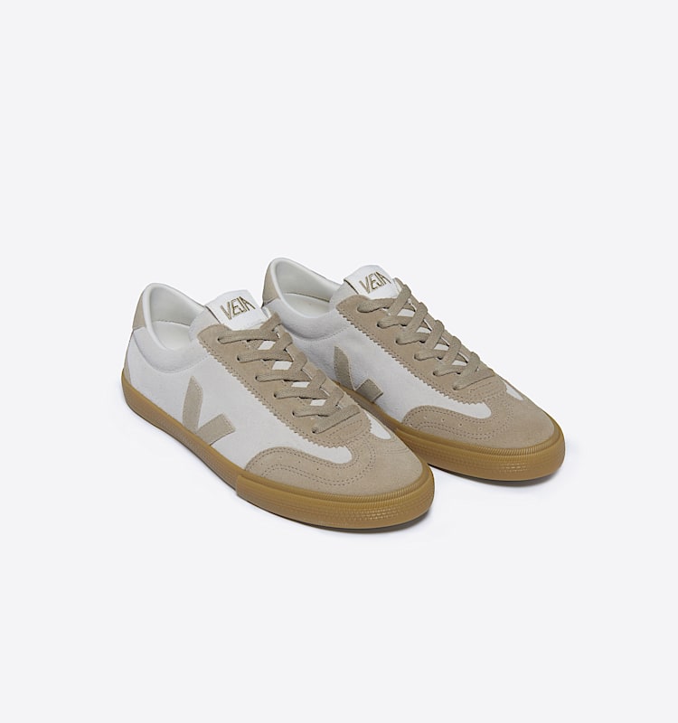 veja sneakers volley semsket-skinn beige VO0303635 Top view