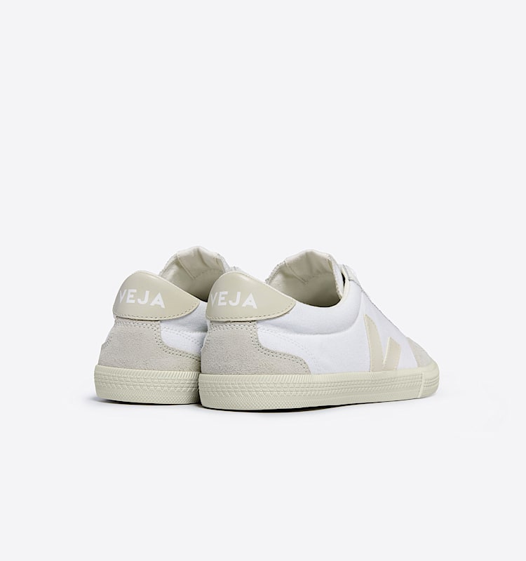 veja sneakers volley 有机棉 白色 VO0103523 Back view