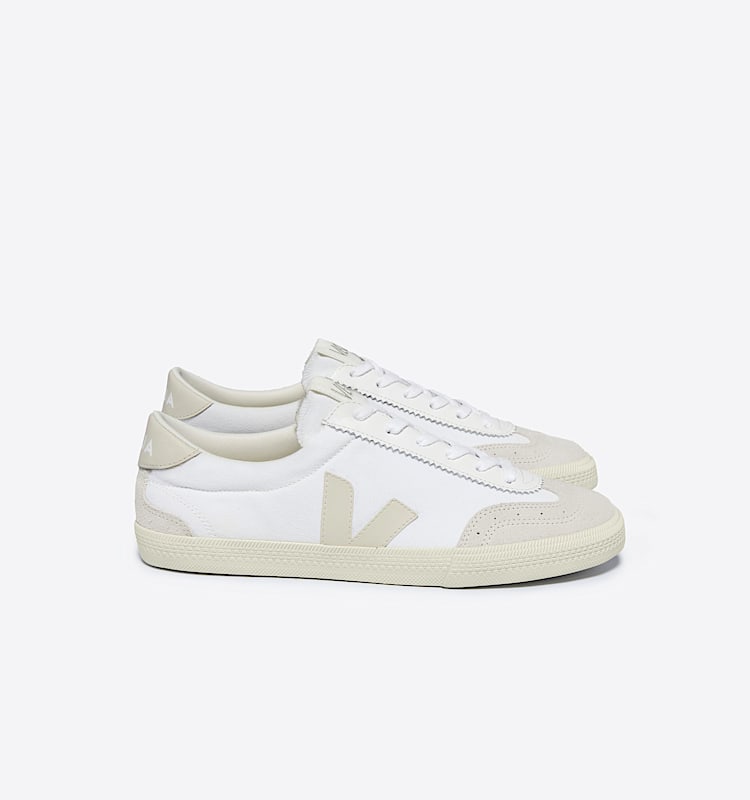 veja sneakers volley 有机棉 白色 VO0103523 Lateral view