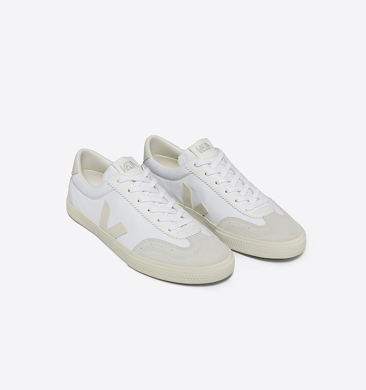 veja sneakers volley 有机棉 白色 VO0103523 Top view