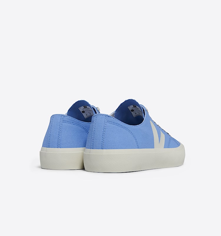 veja sneakers wata-ii-low 有机棉 蓝色 PL0103515 Back view