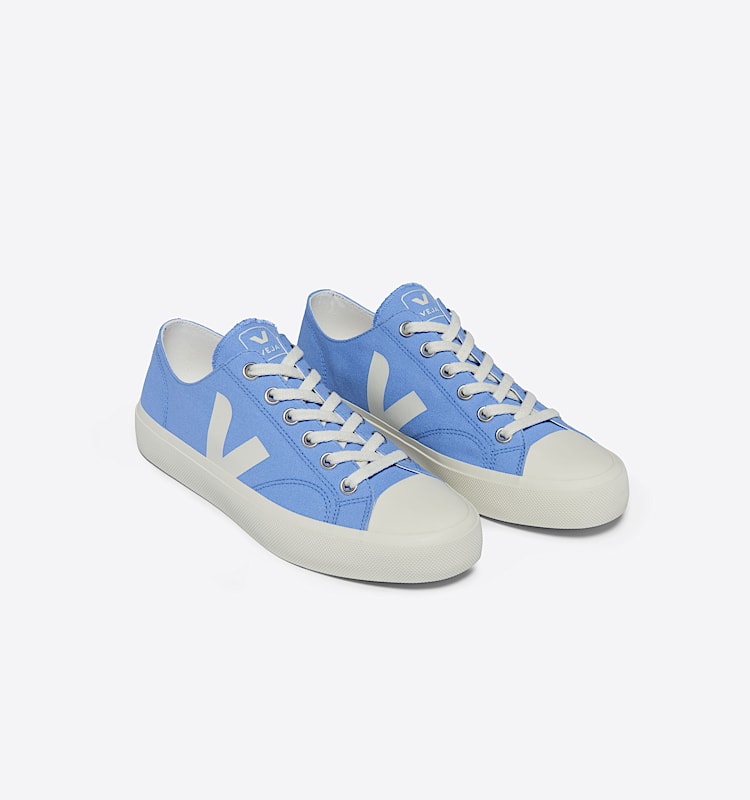 veja baskets wata-ii-low coton-biologique bleu PL0103515 Top view