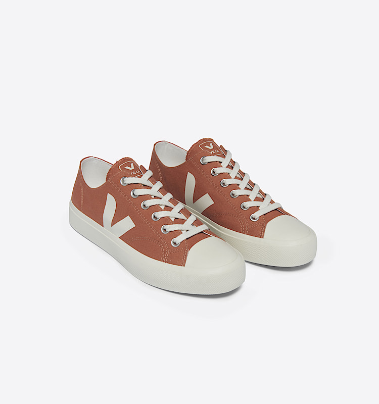 veja sneakers wata-ii-low cotone-biologico arancione PL0103513 Top view