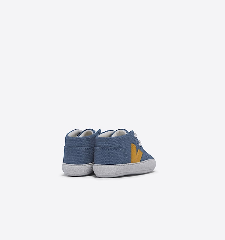 veja sneakers baby algodão-orgánico azul BB0103626 Back view