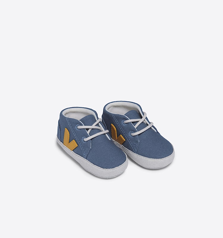 veja sneakers baby algodón-orgánico azul BB0103626 Top view
