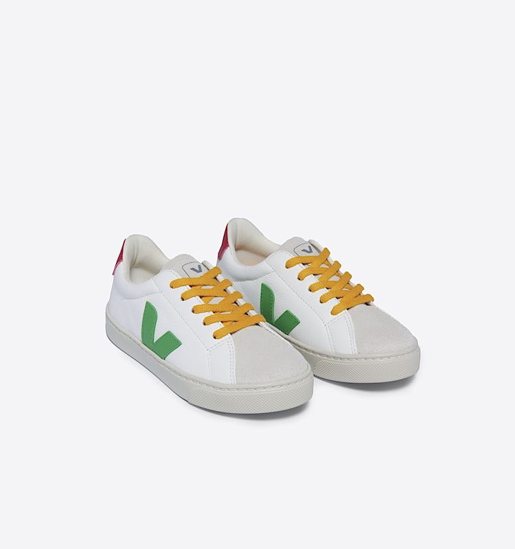 veja baskets small-esplar-laces cuir blanc RS0503633 Top view