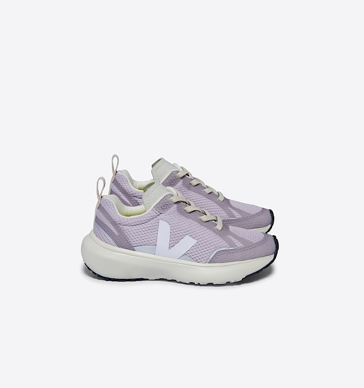 veja sneakers small-canary-light recycled purple YL1803630 Lateral view