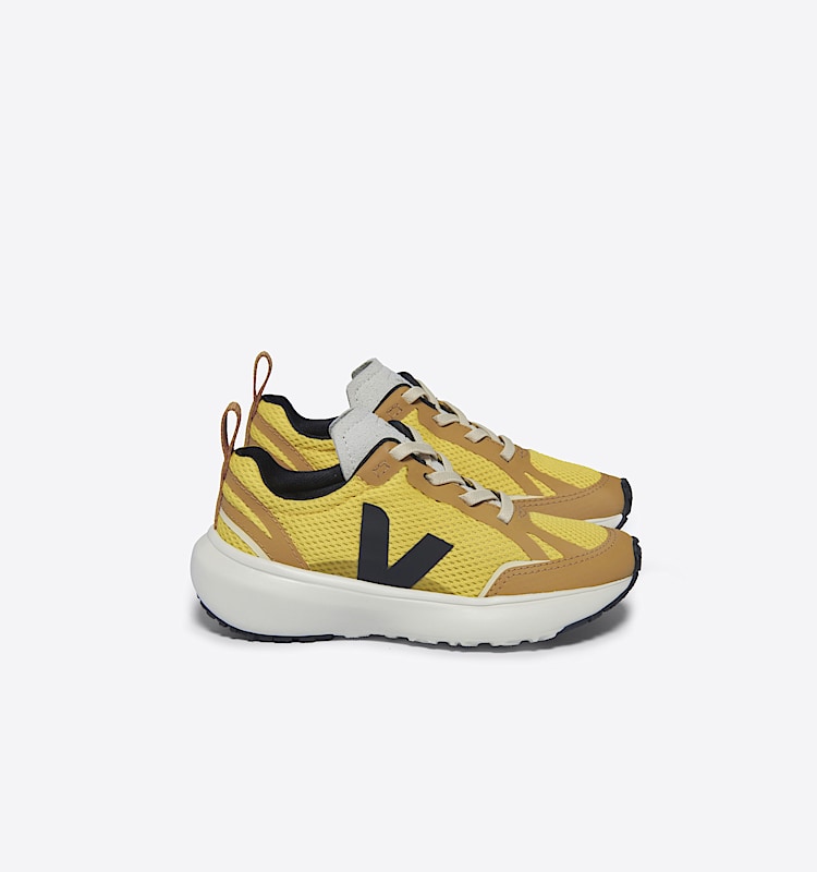 veja baskets small-canary-light recyclé jaune YL1803628 Lateral view