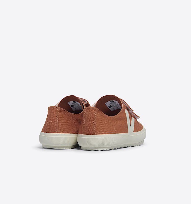 veja sneakers small-ollie cotone-biologico arancione OV0103618 Back view