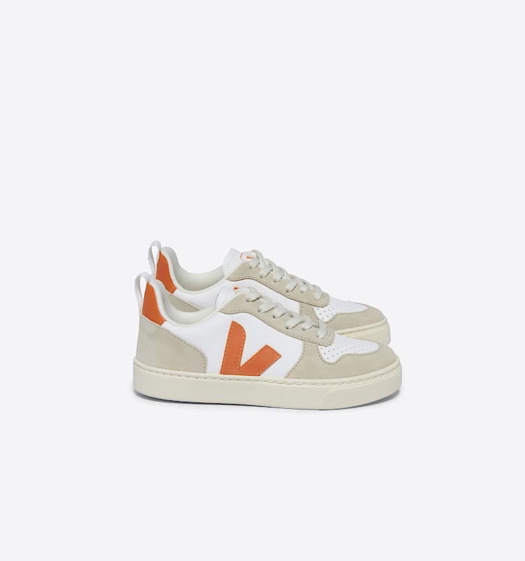 veja small-v-10-laces couro branco CX0503615