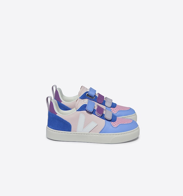 veja sneakers small-v-10 leather multicolor CV0503609 Lateral view