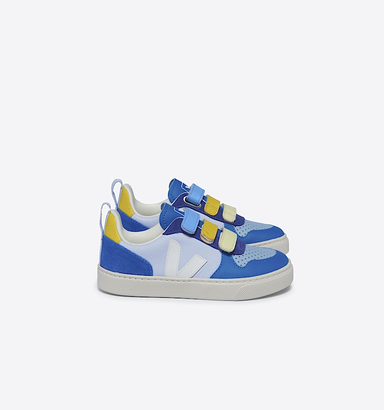 veja sneakers small-v-10 leather multicolor CV0503632 Lateral view