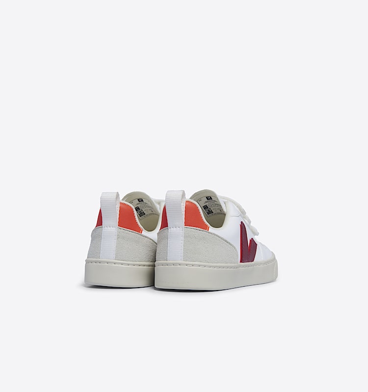 veja baskets small-v-10-w vegan blanc CY0703612 Back view