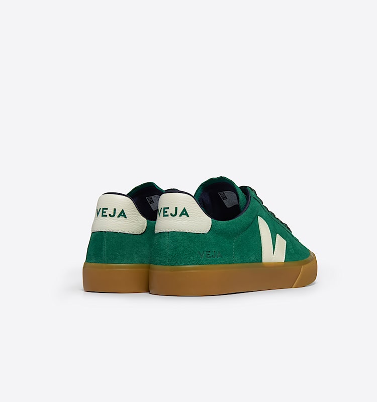 veja baskets campo suède vert CP0303695 Back view