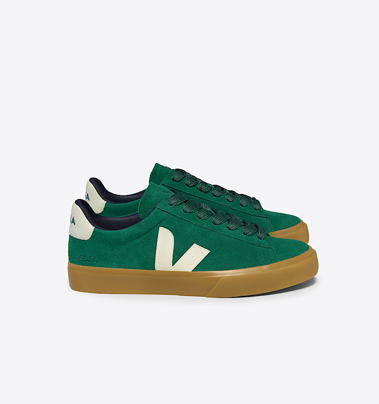 veja sneakers campo 麂皮 绿色 CP0303695 Lateral view