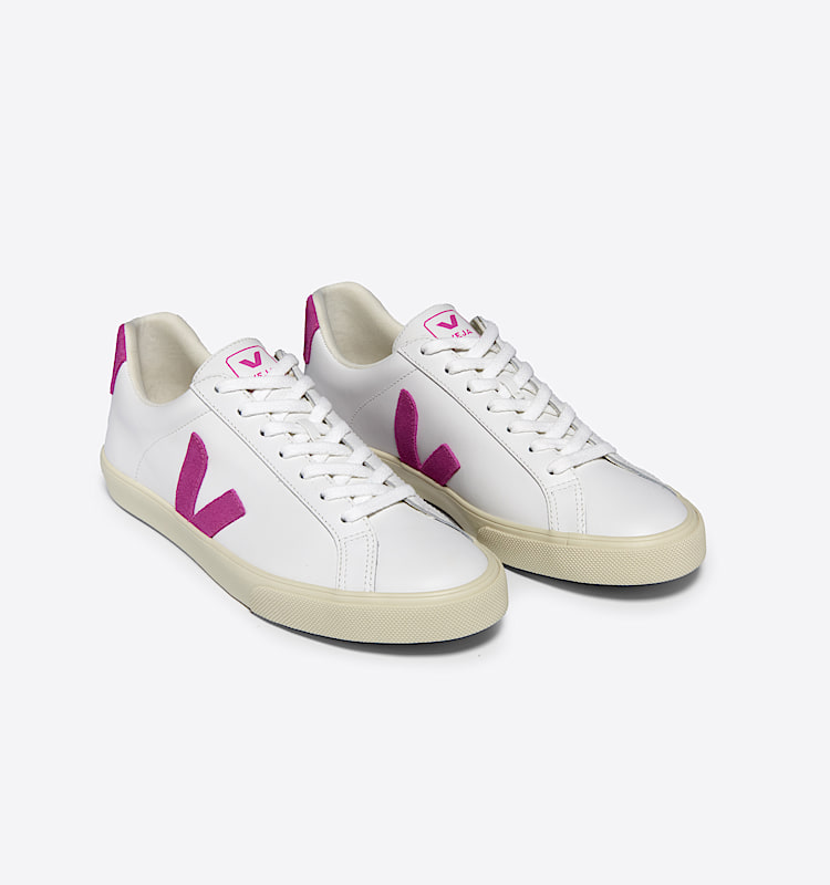 veja baskets esplar-logo cuir blanc EO0203712 Top view