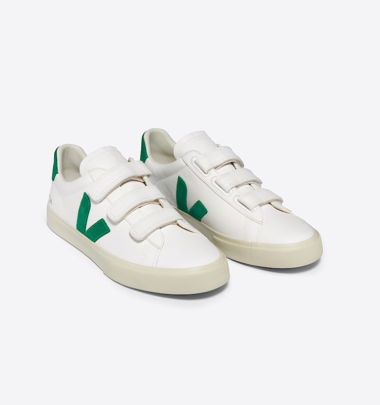 veja sneakers recife-logo 皮革 白色 RC0503697 Top view