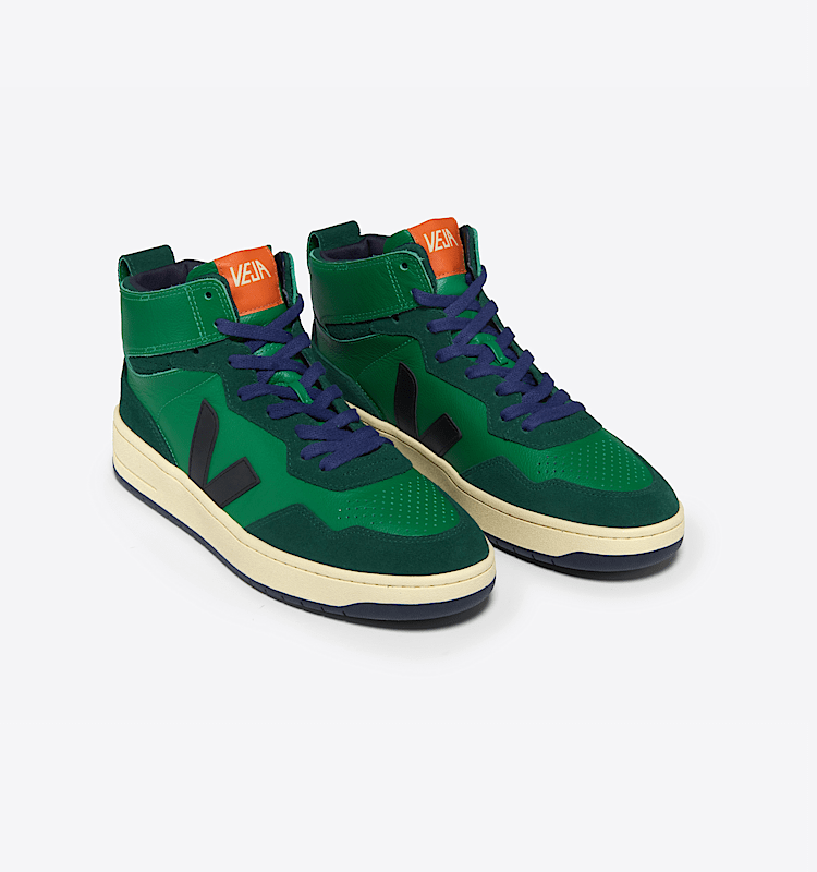 veja sneakers v-95 皮革 绿色 QZ2003686 Top view