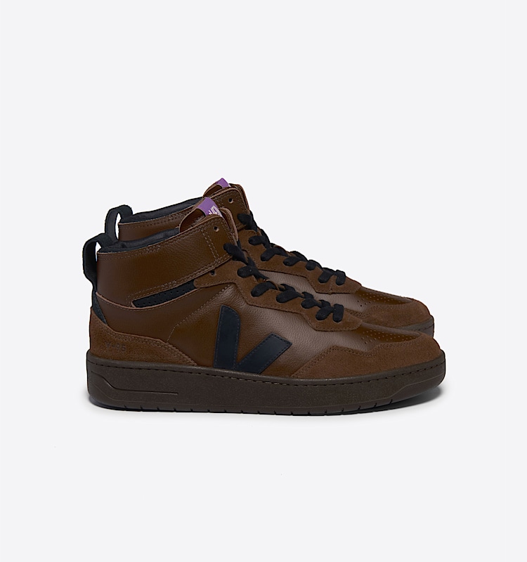 veja baskets v-95 cuir marron QZ2003688 Lateral view